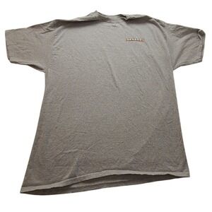 Hanes Menards Logo T-Shirt Men's 2XL Gray Heather Short Sleeve Crewneck Tagless